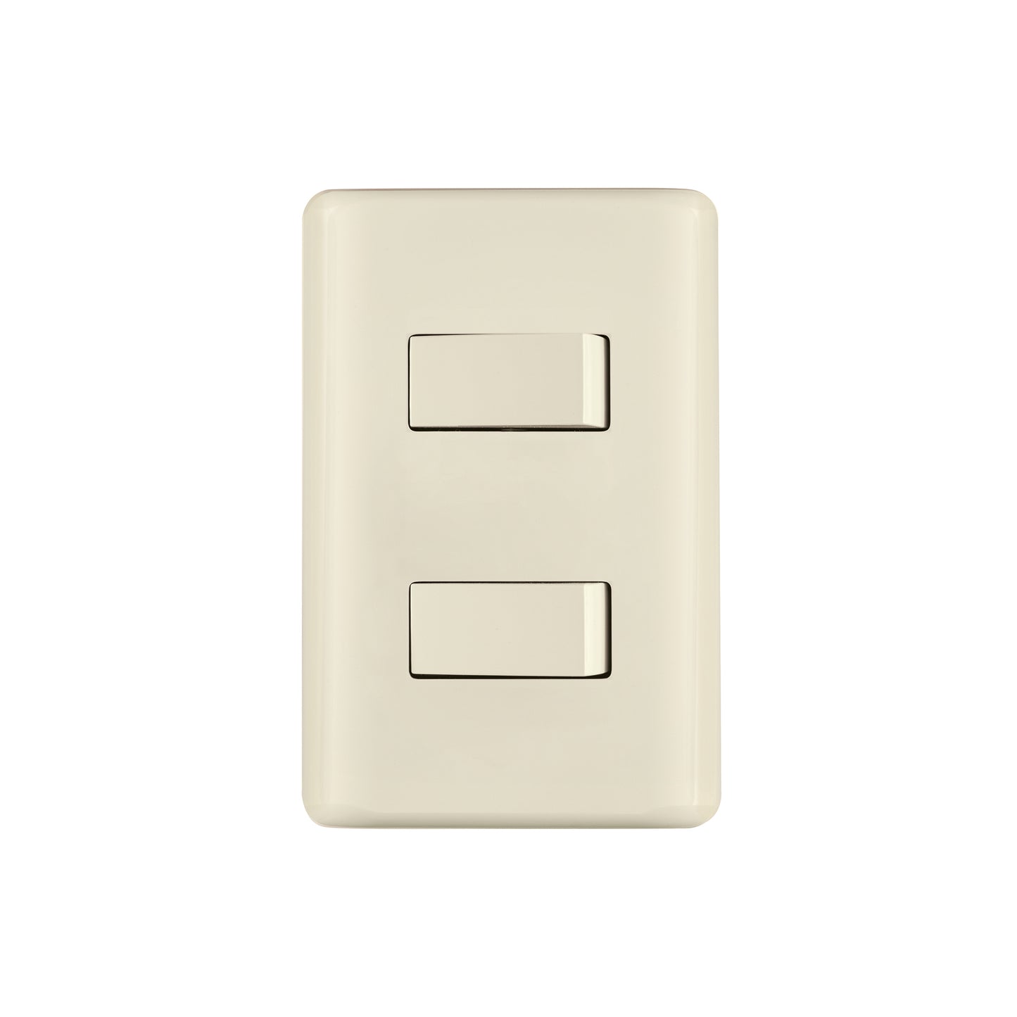 Placa armada 1 interruptor y 1 escalera, marfil, Basic | PA-APDO-EBI | 26639