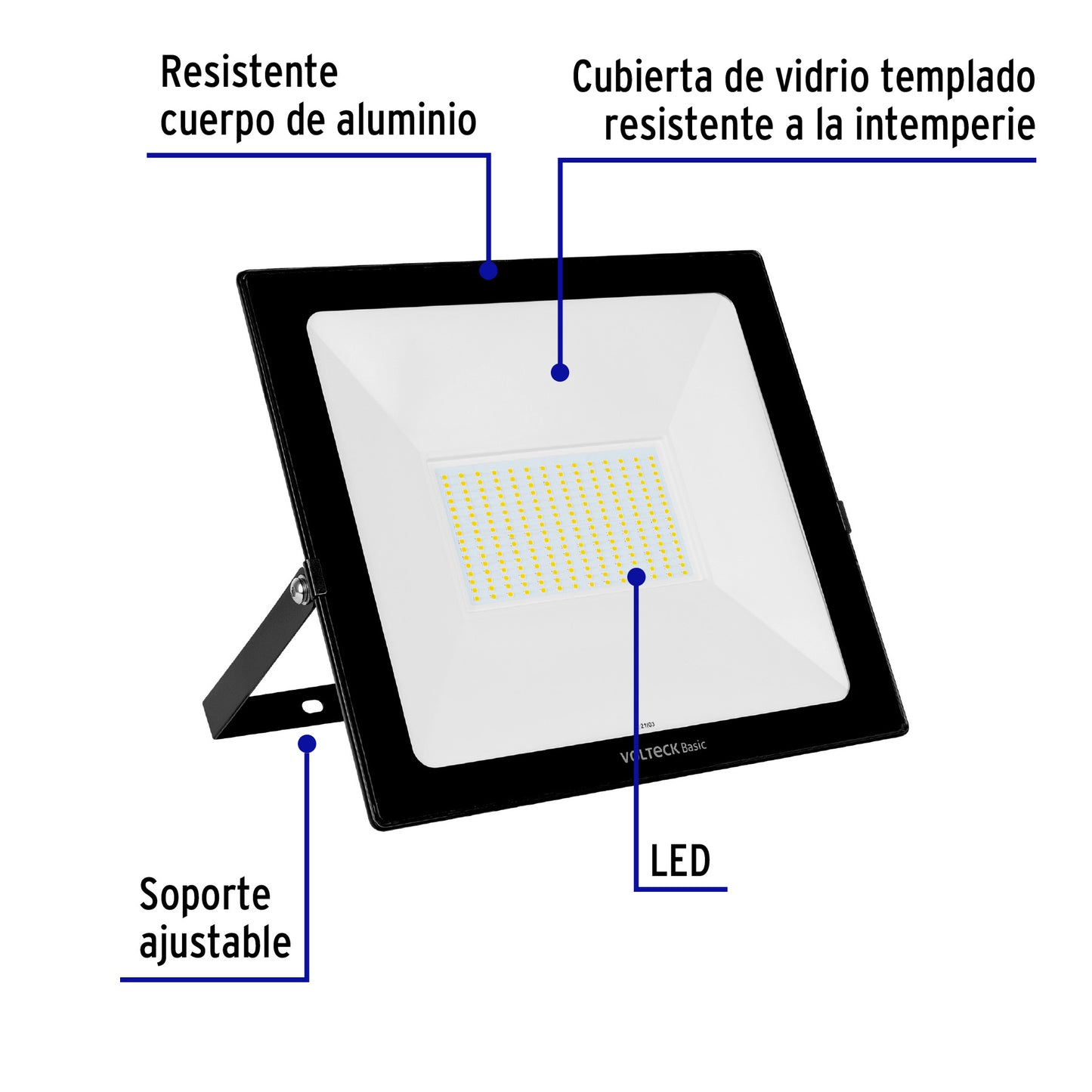 Reflector LED para exteriores 150W 6500K, VOLTECK BASIC | REF-405L | 28017