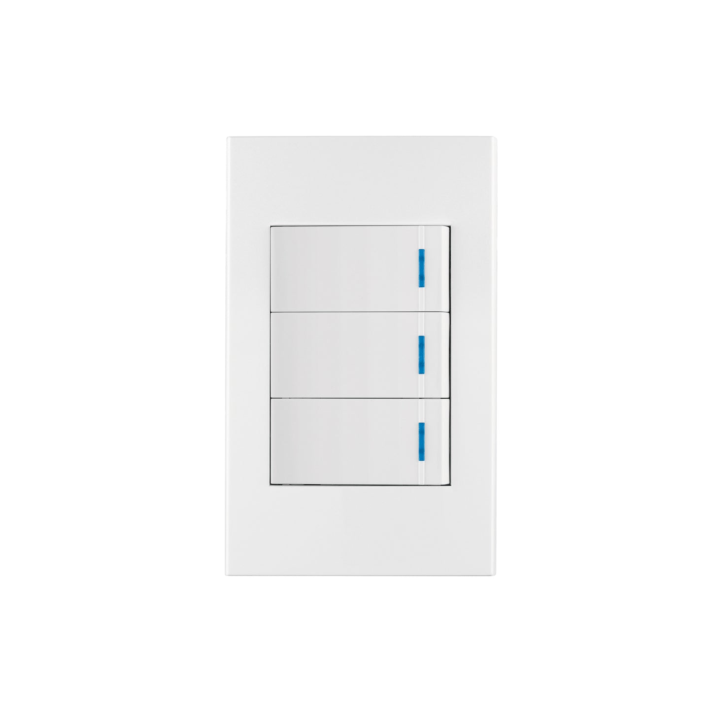 Placa armada 3 interruptores, 1 módulo, Española, blanco | PA-APTR-EB | 45599