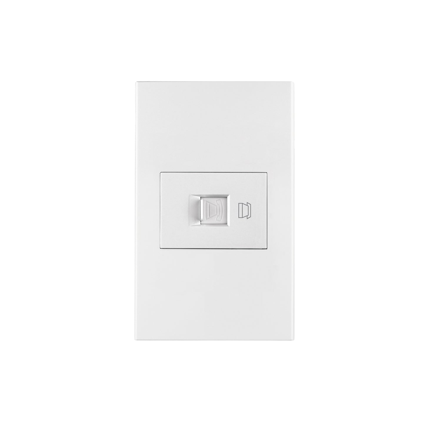 Placa armada 1 toma para teléfono, 1.5 mod, Española, blanco | PA-TE-EB | 45607