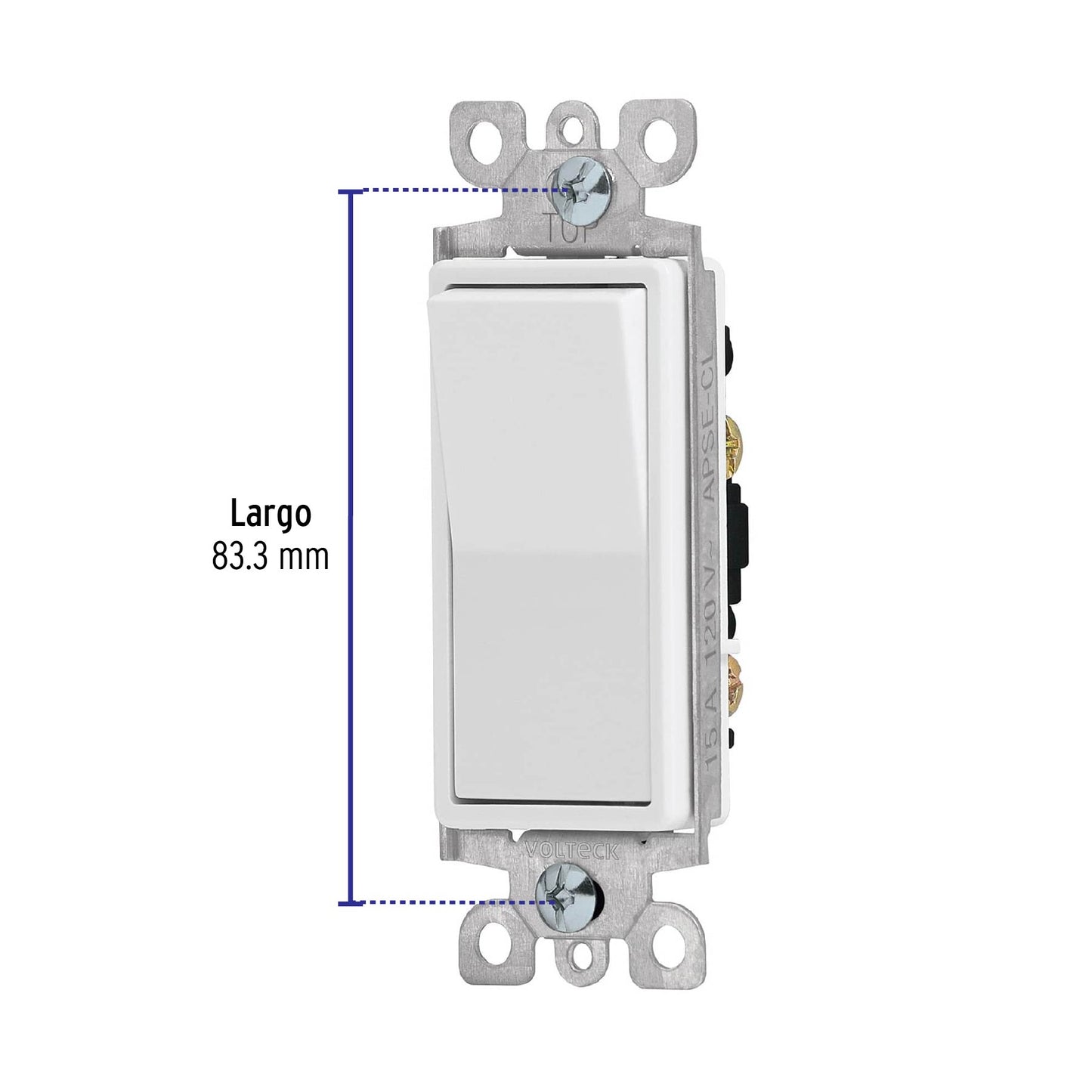 Interruptor de tres vías, línea Classic, Volteck | APSE-ECL | 46009