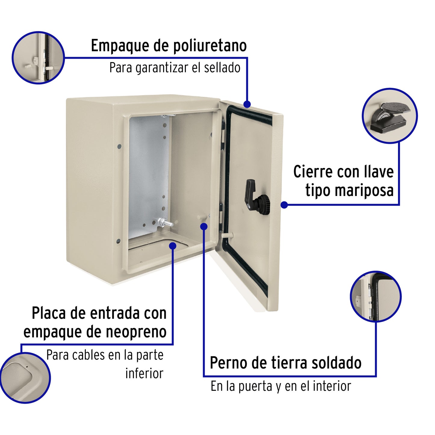 Gabinete metálico, 300 x 250 mm, VOLTECK | GAME-3025 | 46381