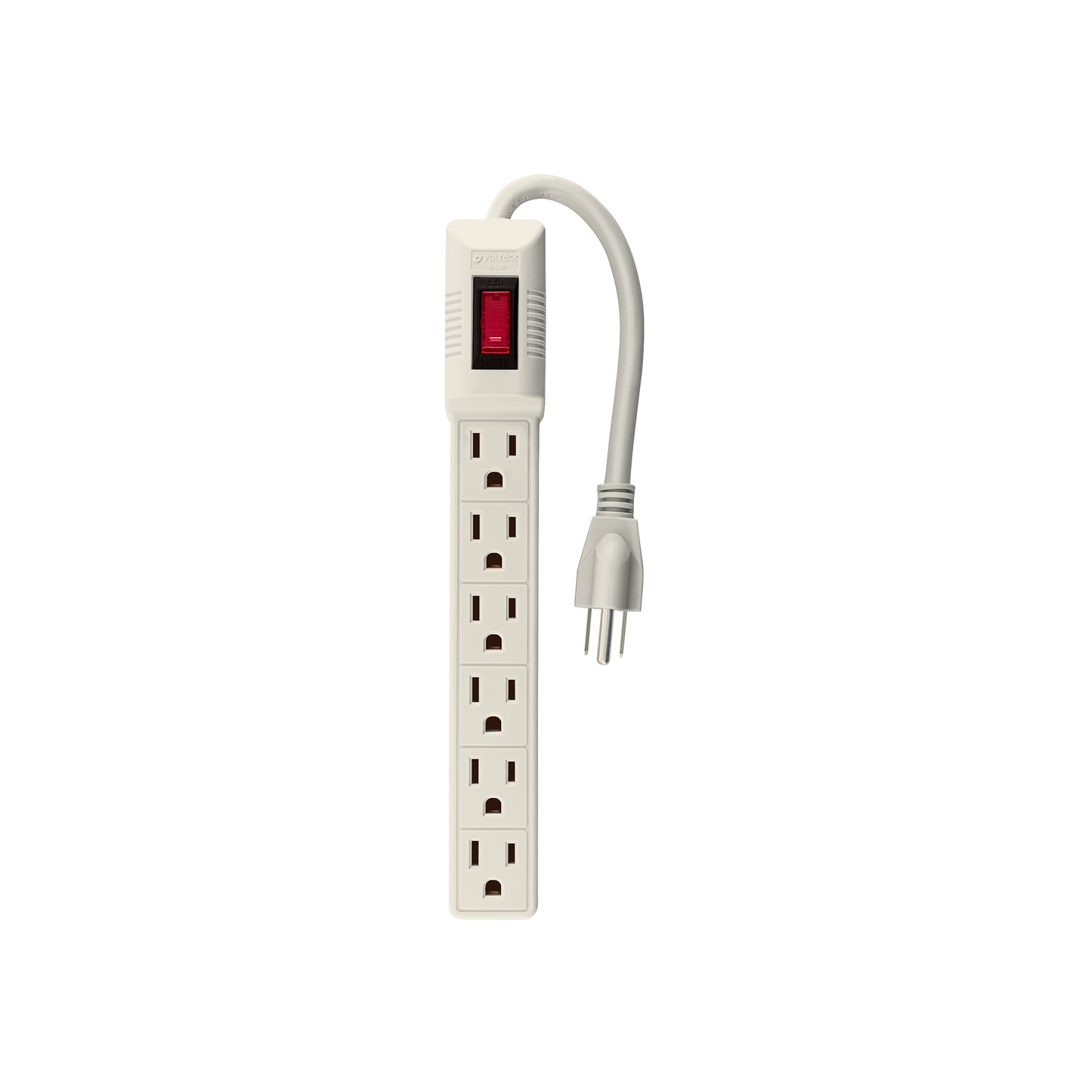 Multicontacto 16 AWG doméstico 6 entradas, Volteck | MUL-6E | 47188