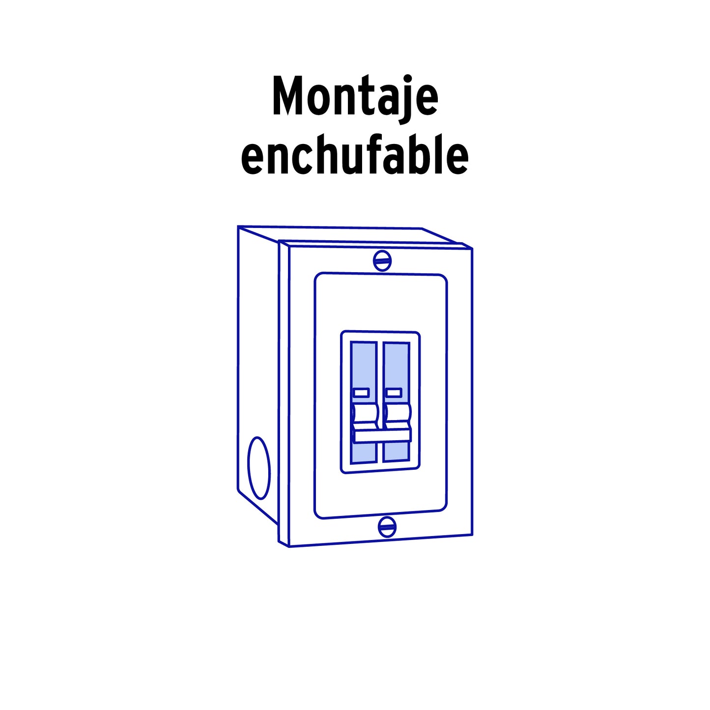 Interruptor de 2 polos 50A, enchufable, VOLTECK | IT-250 | 47512