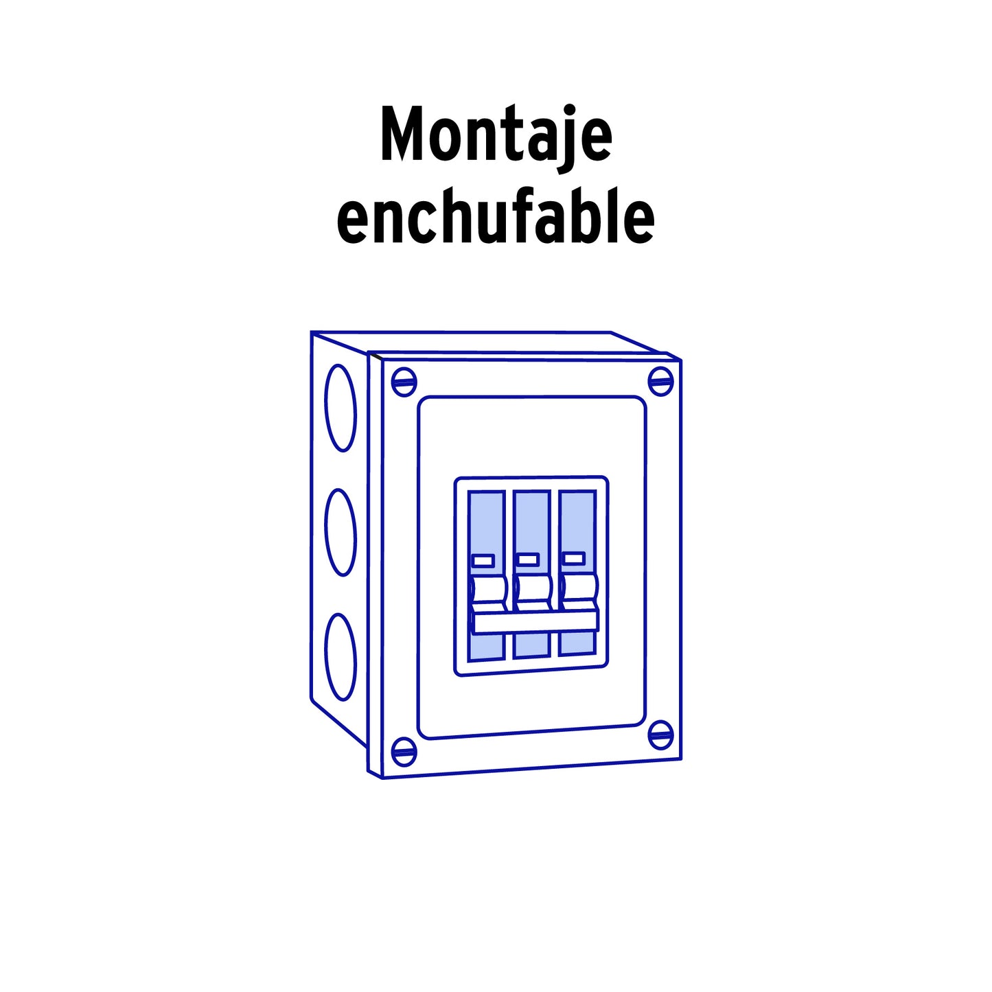 Interruptor de 3 polos 15A, enchufable, VOLTECK | IT-315 | 47513