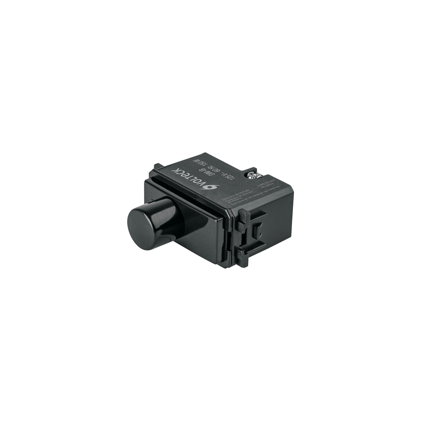 Dimmer giratorio, línea Italiana, color negro, Volteck | DIM-IN | 47612