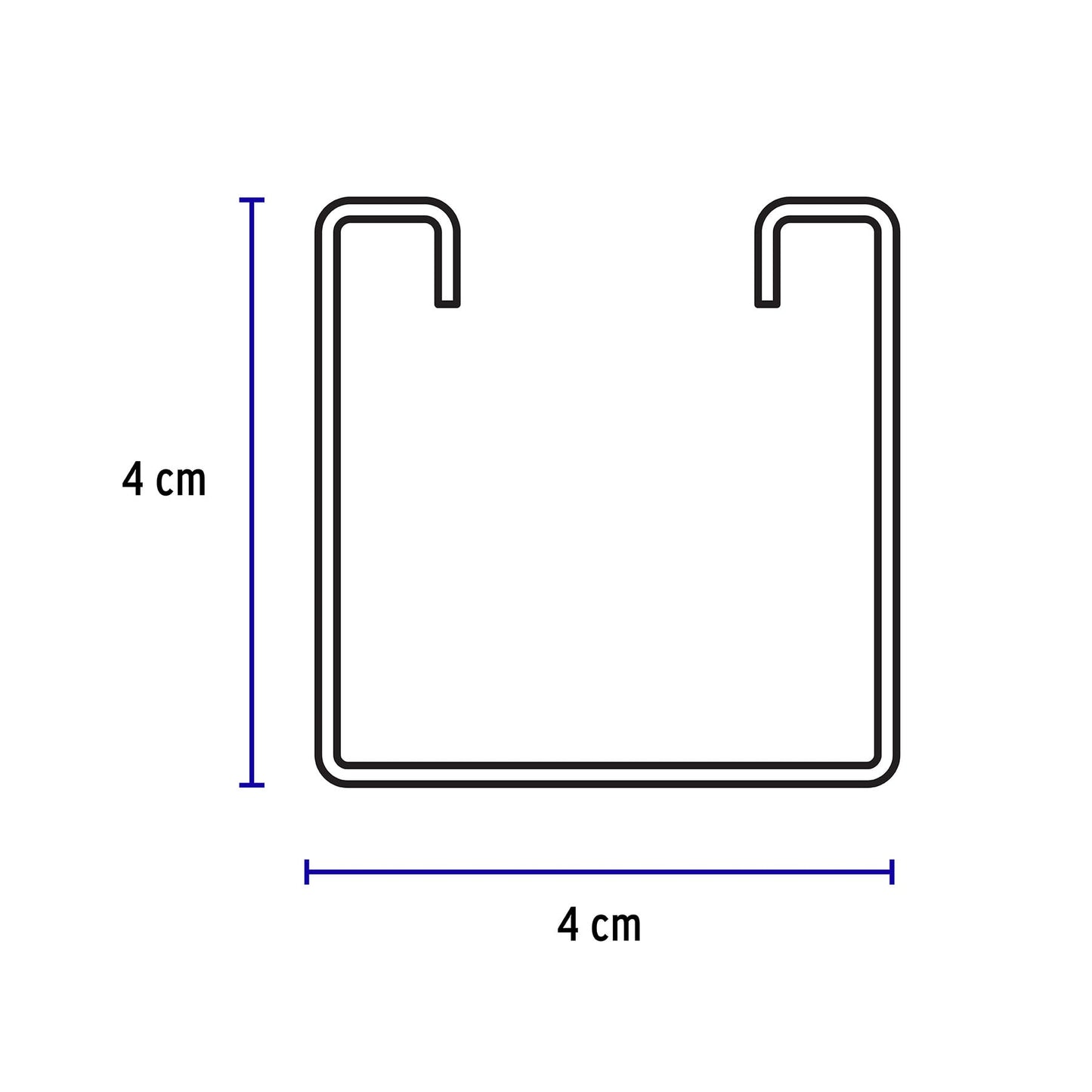 Perfil monocanal perforado de 3 m, 4 x 4 cm cal. 14, VOLTECK | PU-144P | 47766