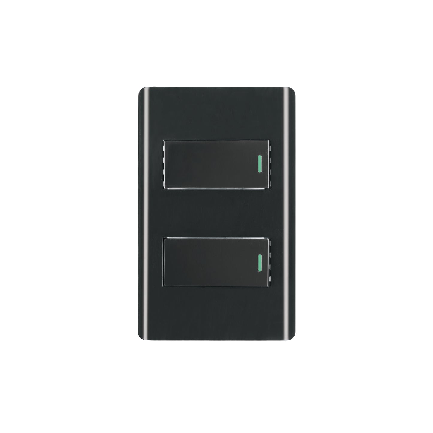 Placa armada negra 1 interruptor y 1 de 3 vías 1 mód,Lisboa | PA-APDO1-ELN | 47888