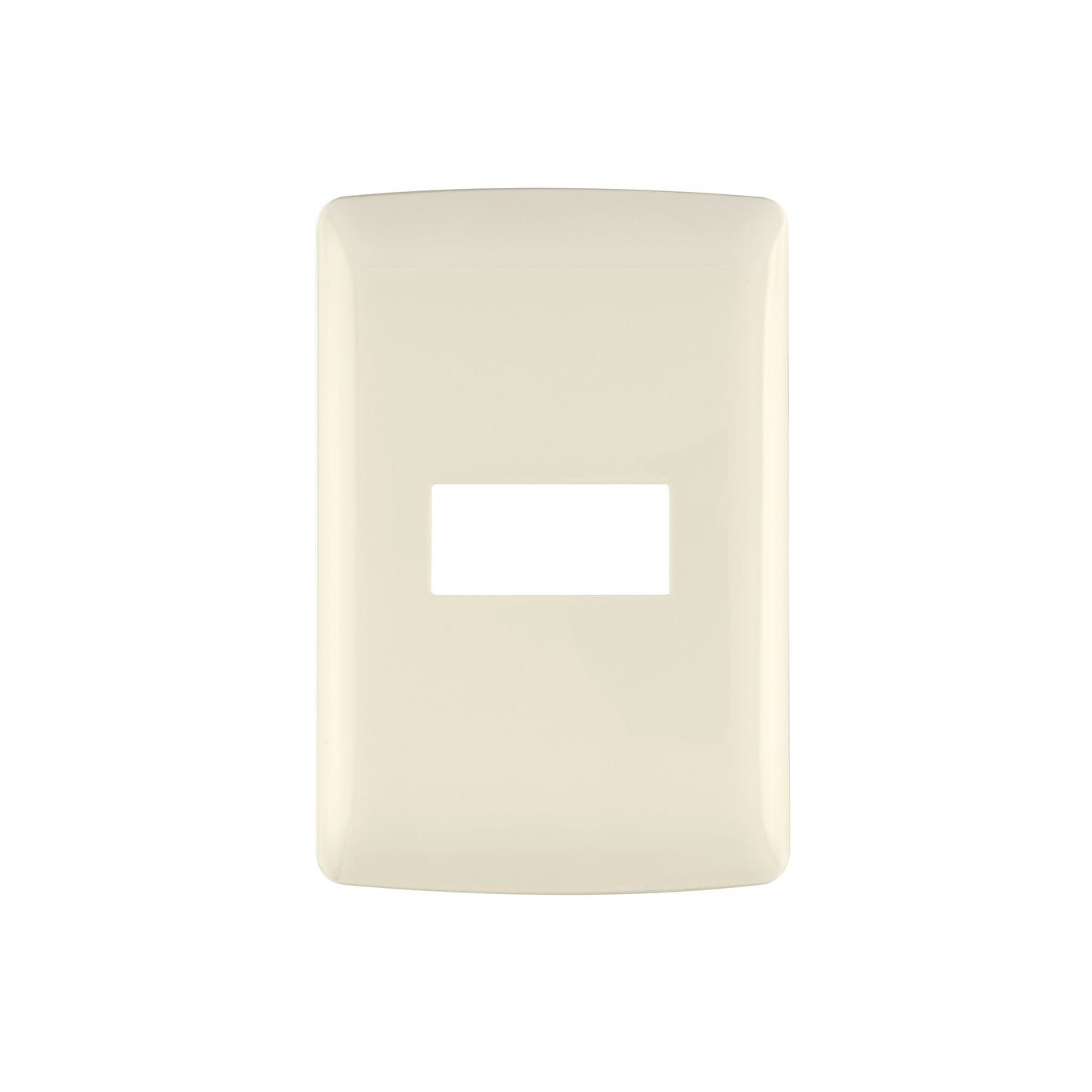 Placa 1 módulo de ABS, línea Italiana, color marfil, Volteck | PPSE-I | 48088