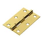 BR-251 | Bisagra rectangular 2-1/2' acero latonado, Hermex