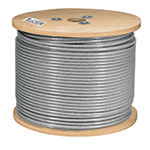 CAB-1/16RX3 | Metro de cable rígido 1/16' acero 7x7 recubierto PVC, 300 m