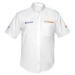 CAM-BCO-CXXXL | Camisa blanca para caballero, manga corta, talla EEEG, Trupe
