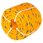 CUE-081K | Kilo de cuerda torcida de polipropileno amarilla de 8 mm
