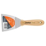 ET-3RA | Espátula afilada y angulada 3' con mango de madera, Truper
