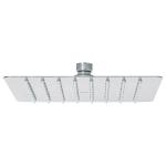 R-415S | Regadera cuadrada 8', acero inox, sin brazo, cromo, Túbig