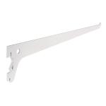 SOMO-12MS | Ménsula plana blanca para cremallera sencilla, 30cm, Fiero