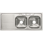 TA-1202TD | Tarja de empotrar doble tina derecha 120 x 50 cm, Foset