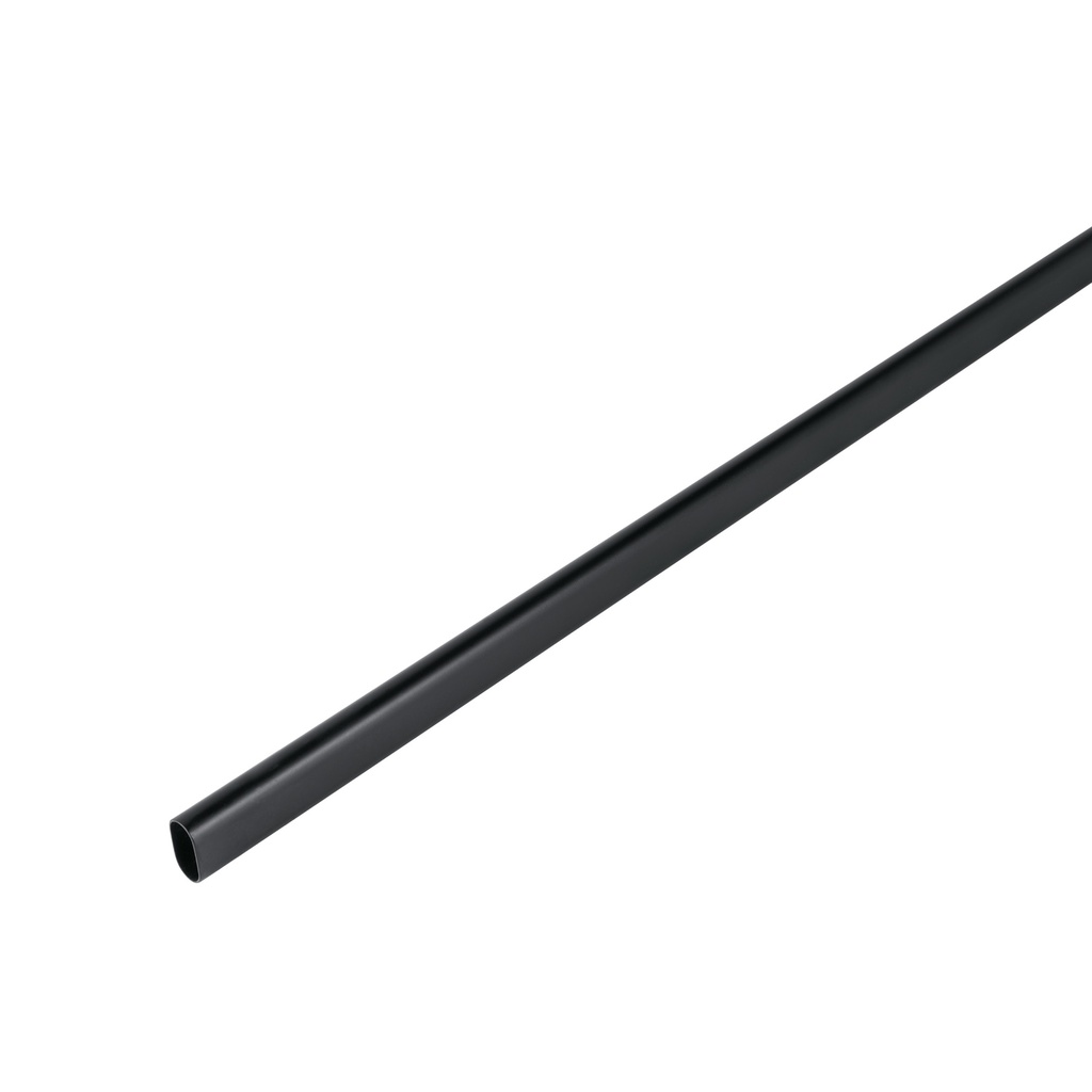 TO-530N | Tubo ovalado de 3.0 m negro para closet, Hermex
