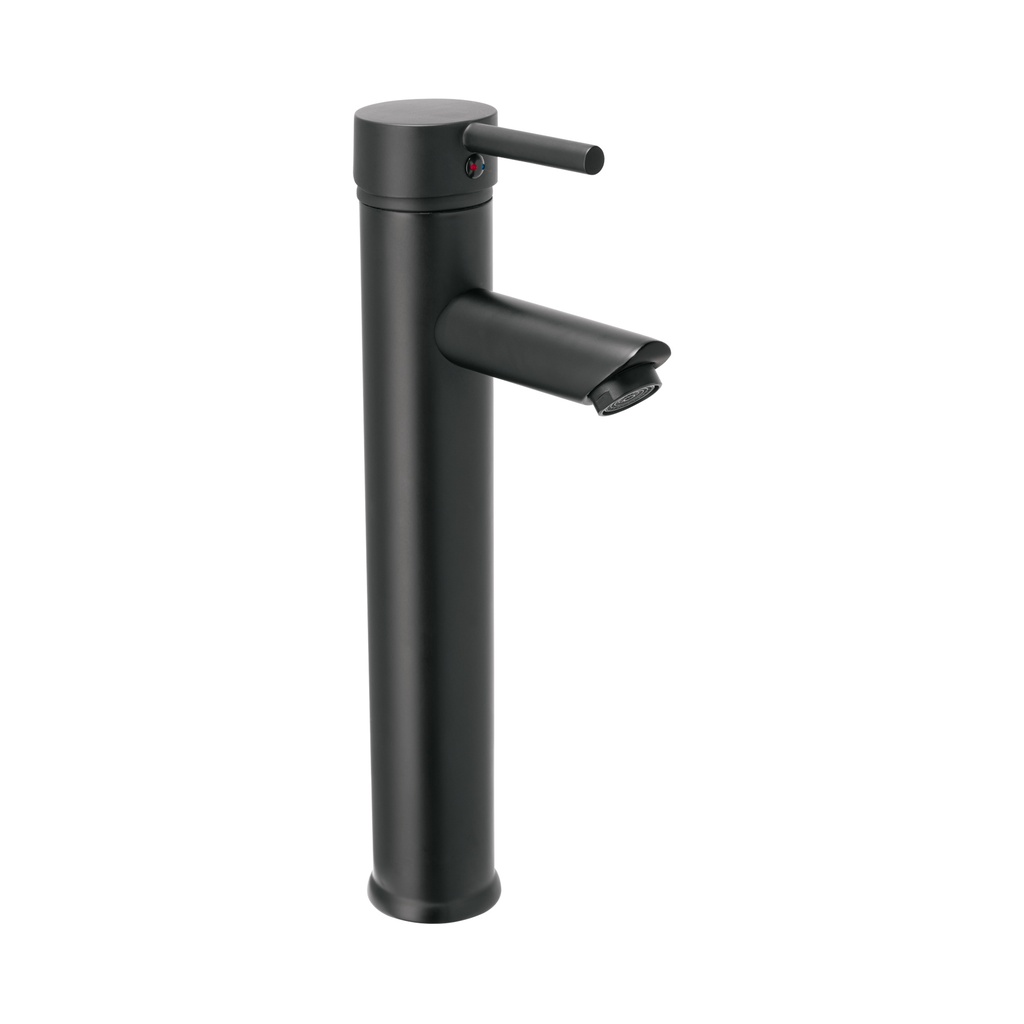 TBM-47M | Monomando alto negro para lavabo, Foset Tubig