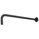BCH-650M | Brazo recto 50 cm con chapetón para regadera, negro mate