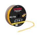 CAPL-3M | Metro de cadena de 3 mm de plástico amarilla, carrete de 50m