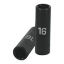D-7316-ML | Dado largo cuadro 1/2' de impacto 6 puntas de 16 mm, Truper