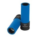 D-7317-MLPD | Dado largo impacto prot. plást. 17 mm, 6 puntas, cuadro 1/2'