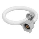 FWC-P35B | Manguera WC vinilo blanco 1/2'x7/8', 35cm, conector plástico