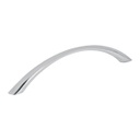 JAL-0212 | Jaladera metálica de 128mm estilo 'Arco', níquel satinado