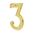 NUCH-3 | Número 3 de latón sólido 4', Hermex