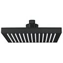 R-405SM | Regadera cuadrada ABS 8' acabado negro mate sin brazo, Foset