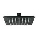 R-414SM | Regadera cuadrada 6', acero inox, sin brazo, negro, Túbig