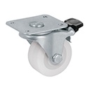RO-2210F | Rodaja de polietileno 2' placa giratoria, con freno, Fiero