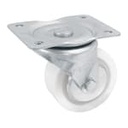 RO-228 | Rodaja de polietileno 4' placa giratoria, con balero, Fiero