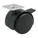 ROYF-50 | Rodaja tipo yoyo de 50 mm con placa, con freno, Fiero