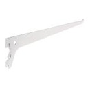 SOMO-12MS | Ménsula plana blanca para cremallera sencilla, 30cm, Fiero