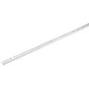 SOMO-15CS | Cremallera sencilla blanca para ménsulas planas, 1.5m, Fiero