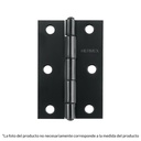 BC-406P | Bisagra cuadrada 4' acero negro, cabeza plana, Hermex
