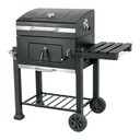 ASCA-24 | Asador de carbón de 24' con tapa, negro, Fiero