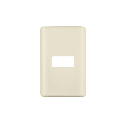 Placa 1 módulo, marfil, línea Volteck Basic | PPSE-BI | 27231