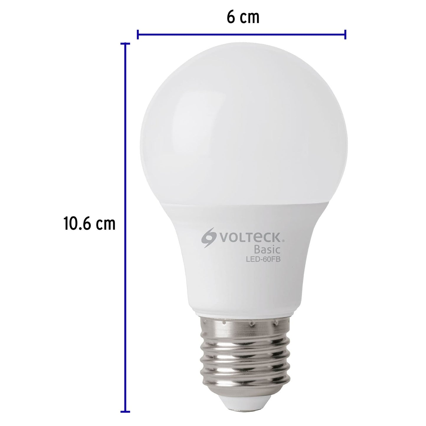 Lámpara LED A19 8 W (equiv. 60 W), luz de día, caja, Basic | LED-60FB | 28061