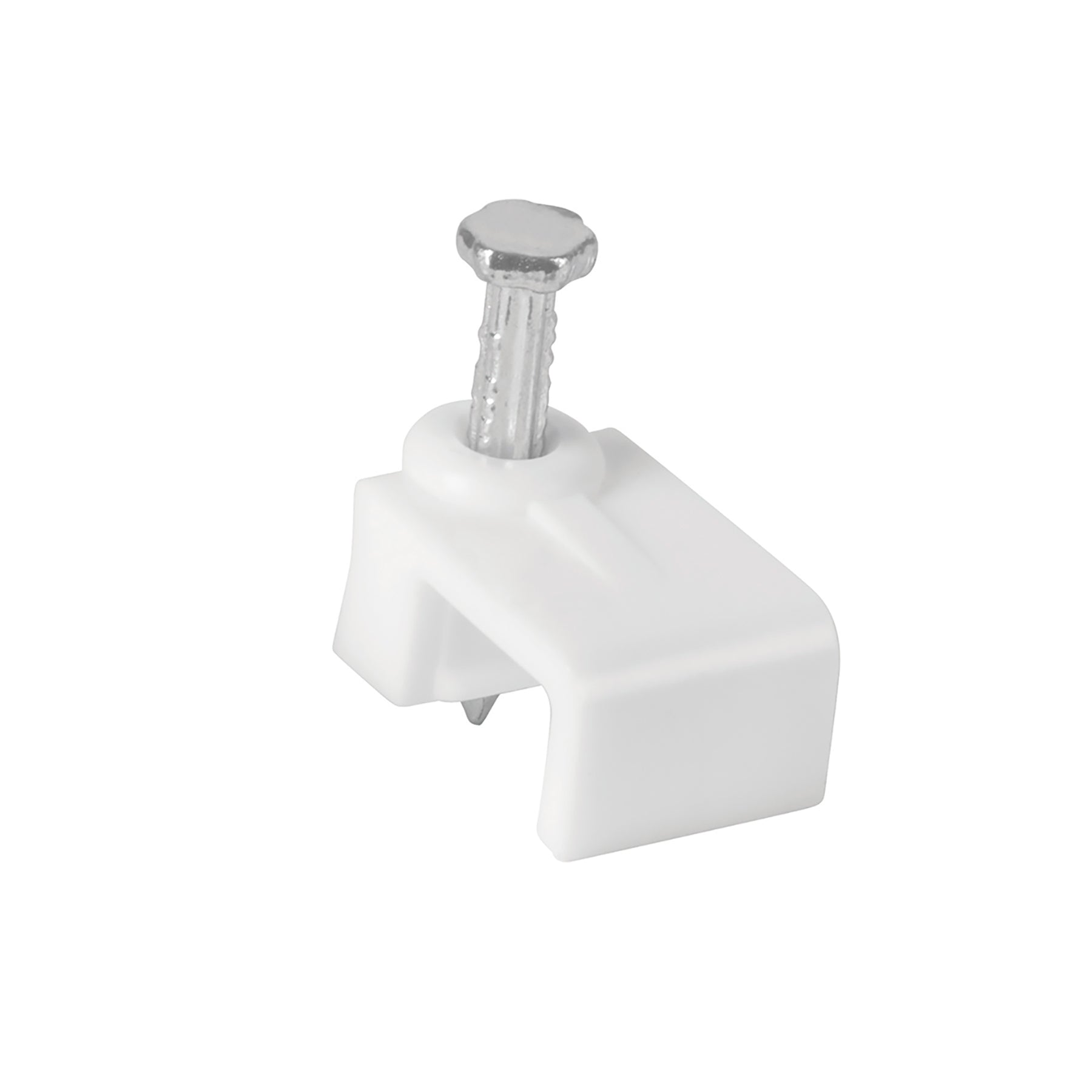 Bolsa con 500 grapas blancas de 5 X 8.5 mm para cable plano | GPL-8BG | 43045