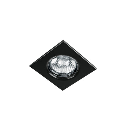 Luminario cuadrado negro spot fijo, lámpara no incluida | EMP-111S | 45567