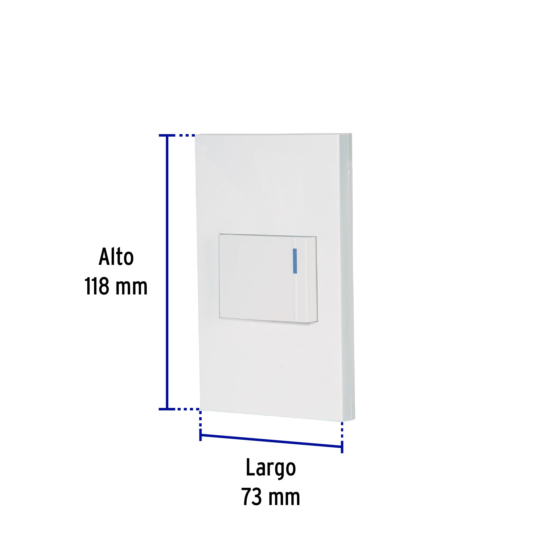 Placa armada 1 interruptor de 3vías, 1.5mód, Española,blanco | PA-APSE15-EEB | 45600