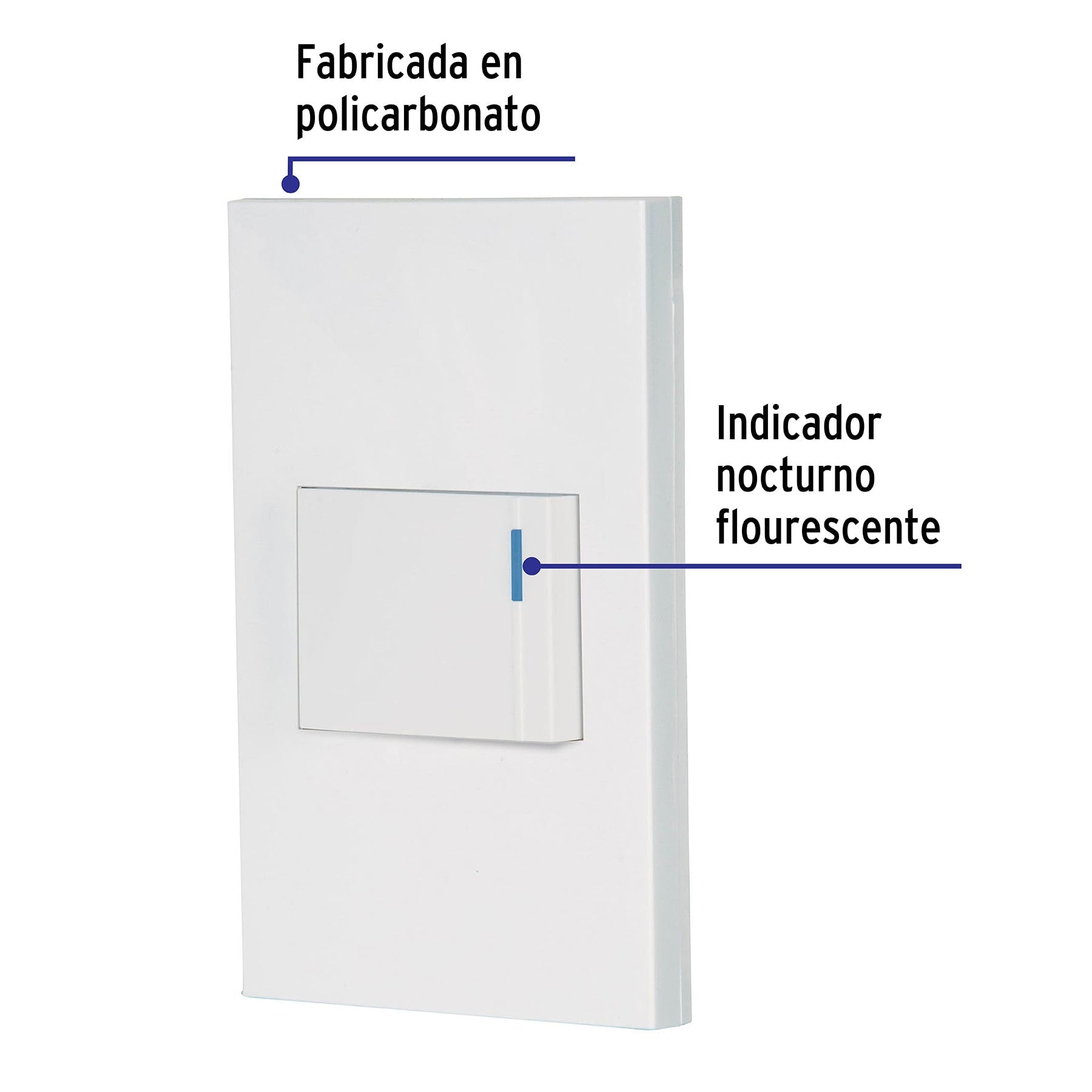 Placa armada 1 interruptor de 3vías, 1.5mód, Española,blanco | PA-APSE15-EEB | 45600