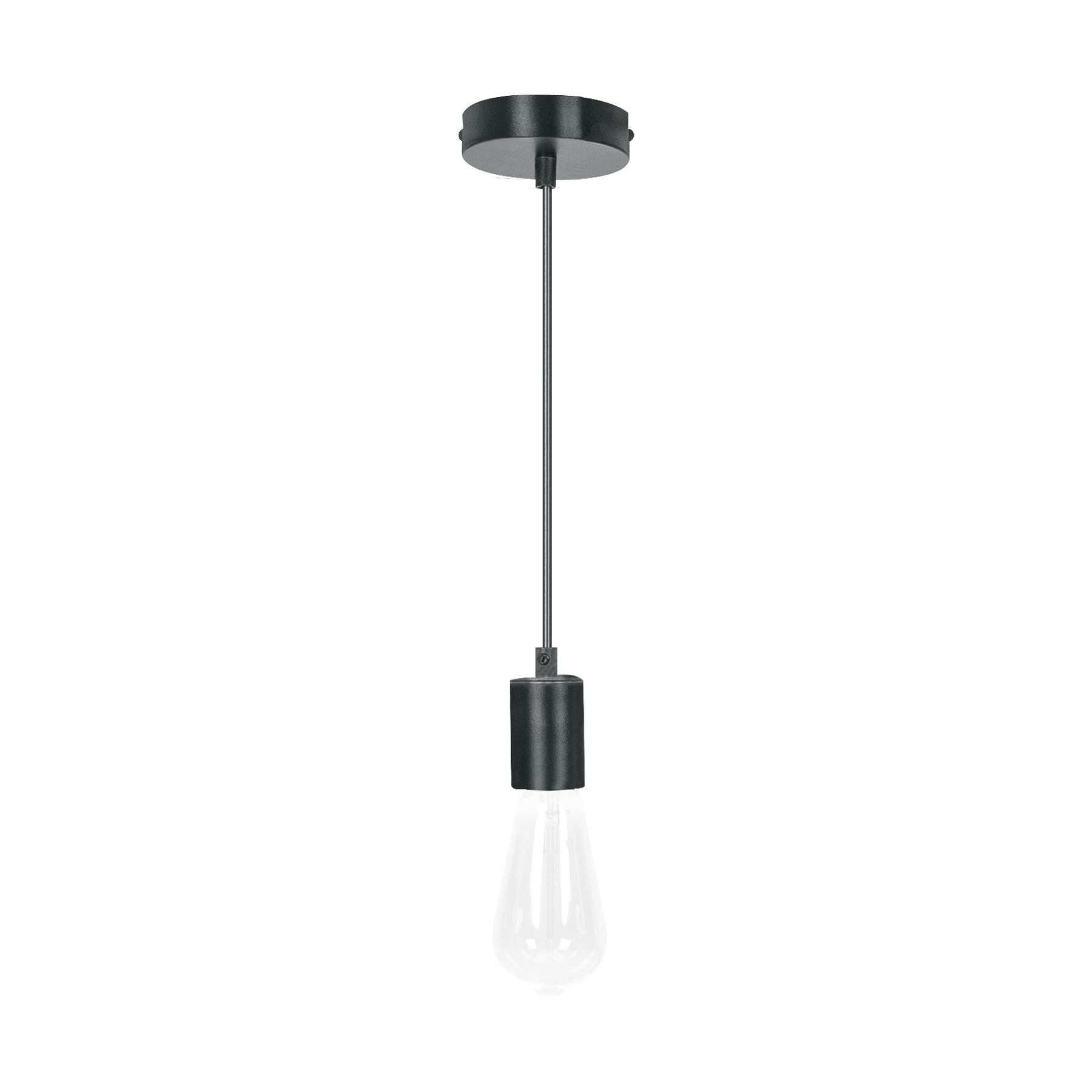 Socket colgante metálico, negro, VOLTECK | SOC-10NS | 45672