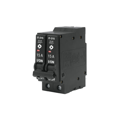Interruptor de 2 polos 15A, enchufable, a granel, VOLTECK | IT-215G | 45876