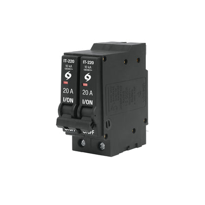 Interruptor de 2 polos 20A, enchufable, a granel, VOLTECK | IT-220G | 45877