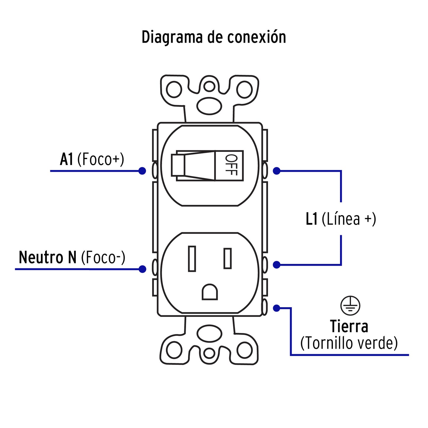 Interruptor de palanca con contacto, Standard, marfil | COAP-S | 46001
