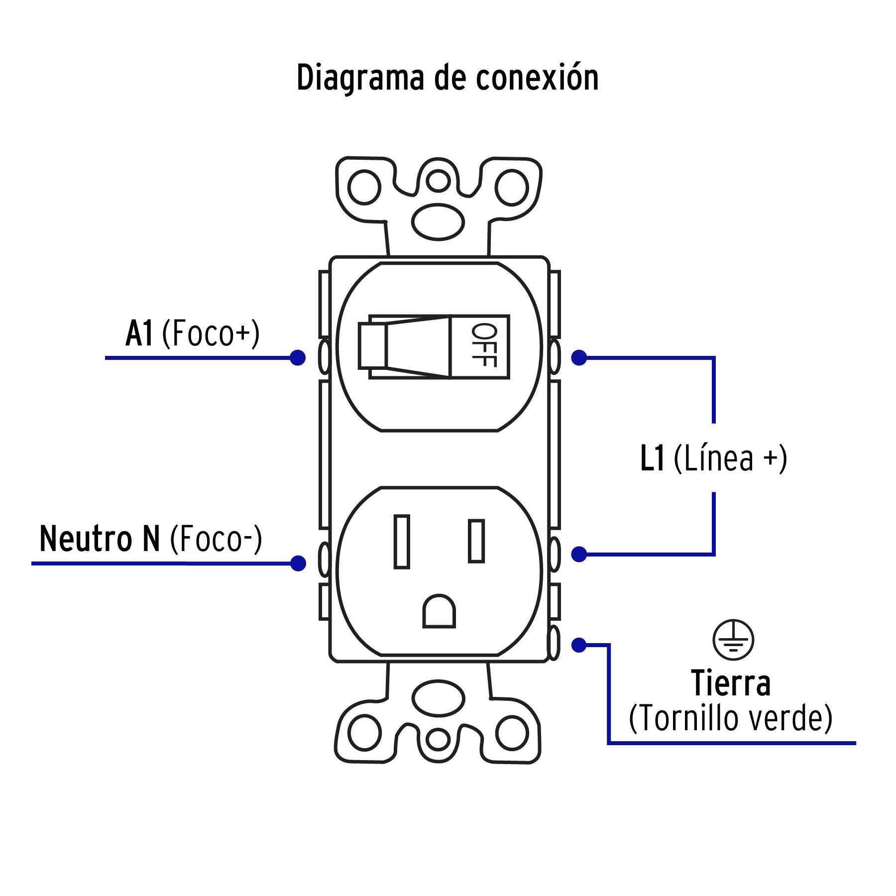 Interruptor de palanca con contacto, Standard, marfil | COAP-S | 46001